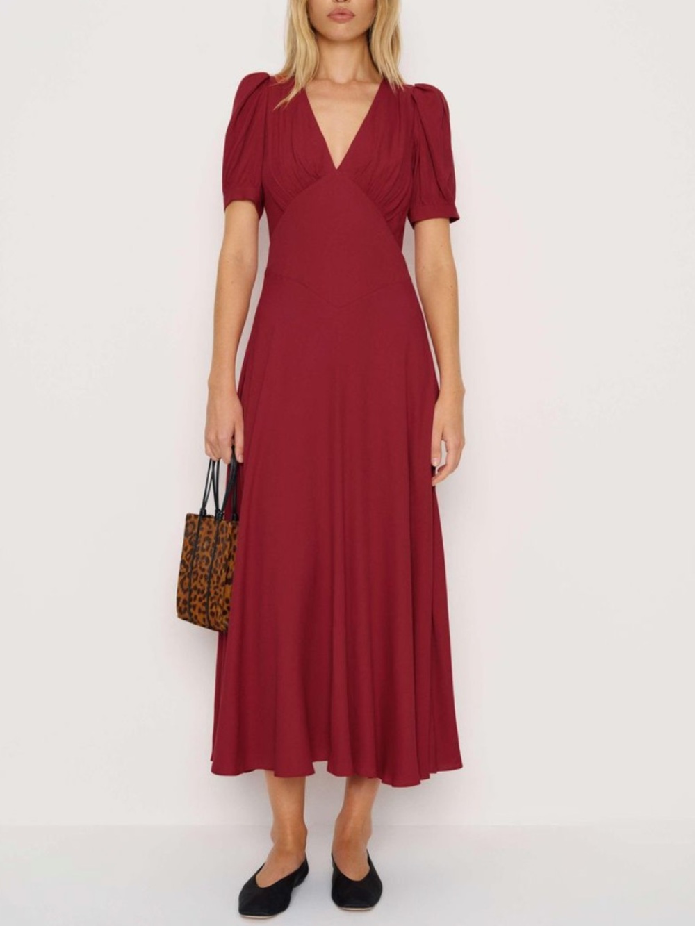 REFORMATION Beautiful Flowing Holiday Red Naira Maxi Dress Sz 6 NWT $278!!